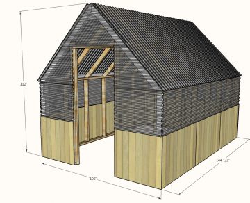 Small Gable Roof Greenhouse Plans - Spruc*d Market