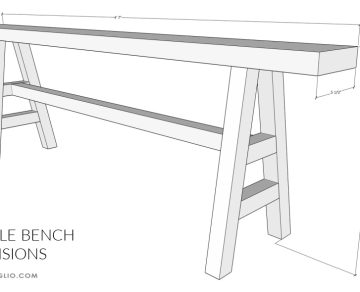 noodle bench dimensions